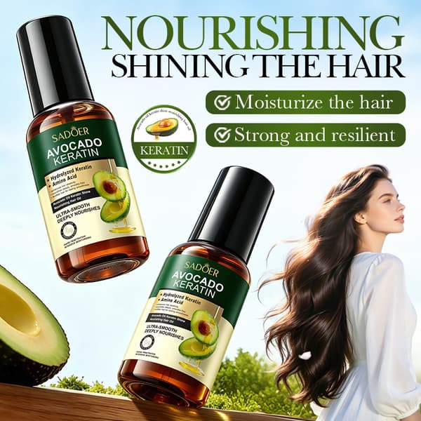 Avokadoolje Keratin Glansfull Nærende Hårolje 60ml