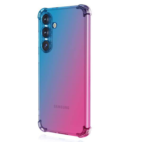 S24 - Gradient Air Cushion TPU-deksel Grønn/Rosa