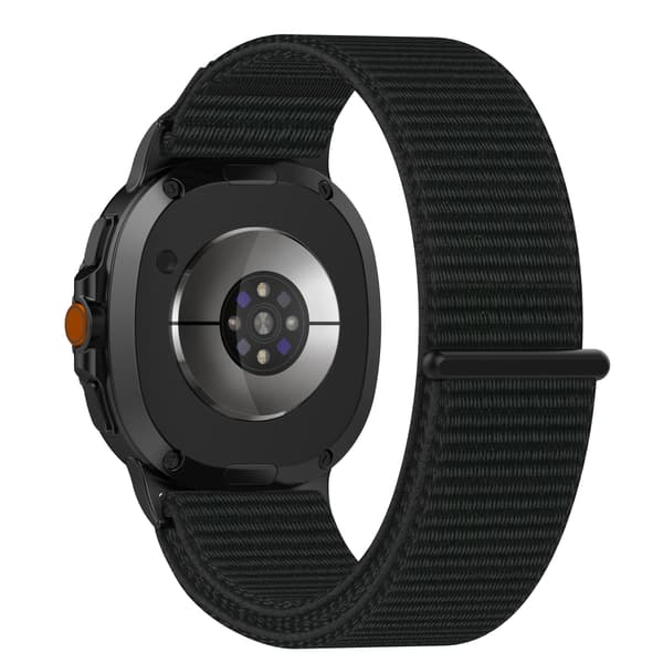Komfortabel vævet rem til Samsung Galaxy Watch8/Classic Sort Sort