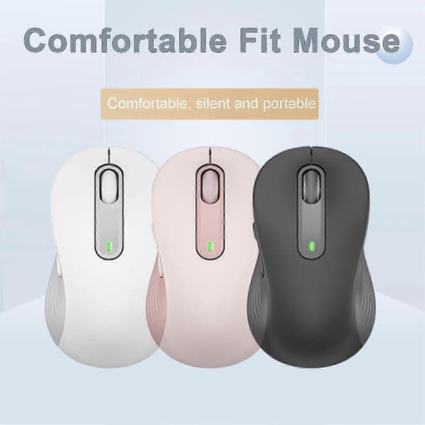 M650 Trådløs mus 2,4 GHz Bluetooth-kompatibel doble moduser Ergonomisk DPI justerbar Stille Mini Lett Trådløs datamaskin