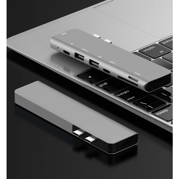 Macbook Pro/Air, 7-i-1 Mac-adapter kompatibel med MacBook Pro 2