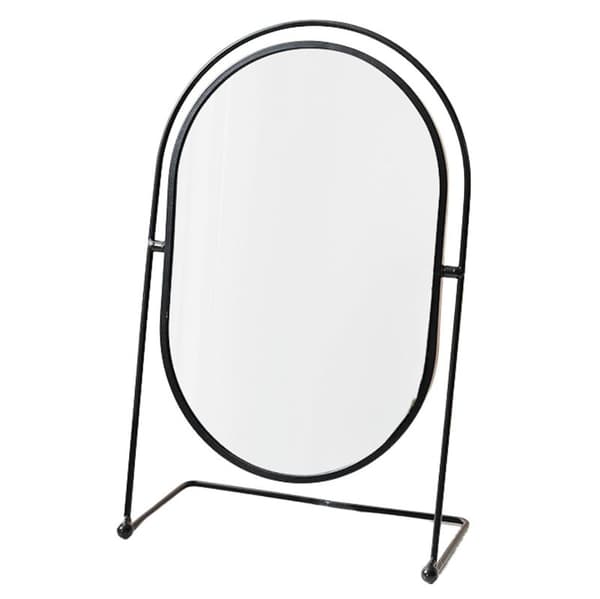 UNIQ Oval Lux Bordsspejl - Sort