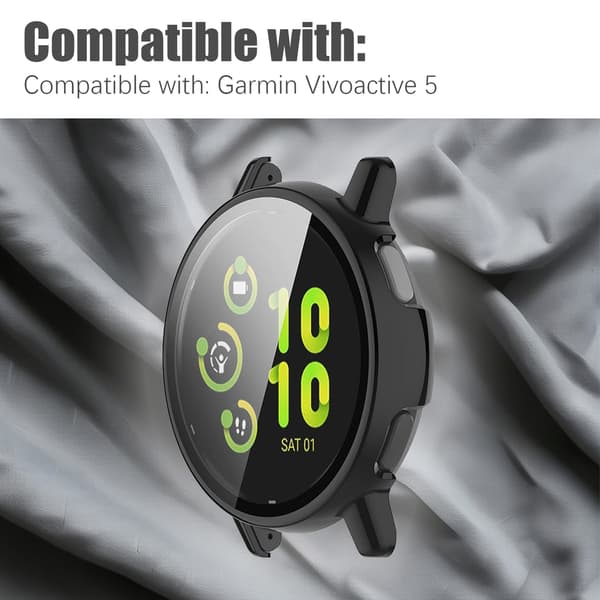 Etui med skærmbeskytter til Vivoactive 5 Sort Sort