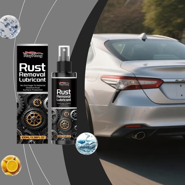 Rustfjernerspray til bilens metaldele, rengøring, polering og daglig vedligeholdelse.
