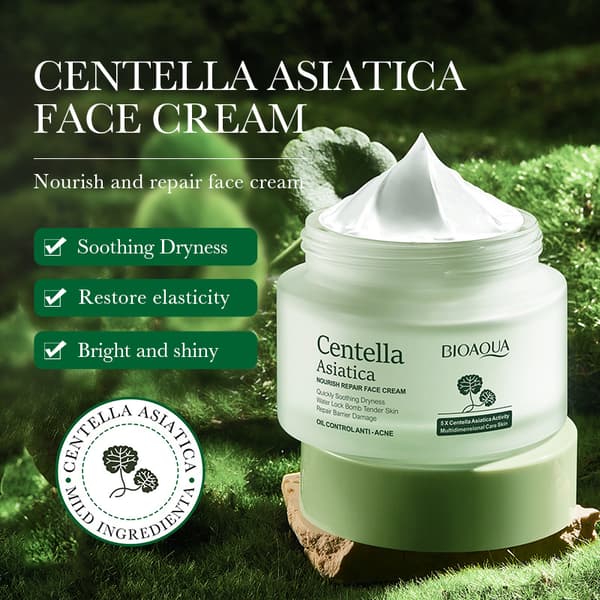 Centella Asiatica Närande Reparerande Ansiktskräm Återfuktande Ansiktskräm