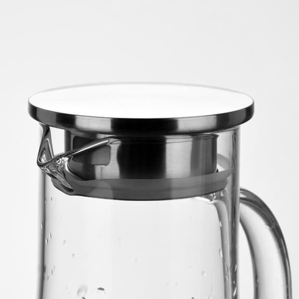 To flaskehætter, robust og holdbart rustfrit stål, velegnet til glas- og restaurantvandflasker.