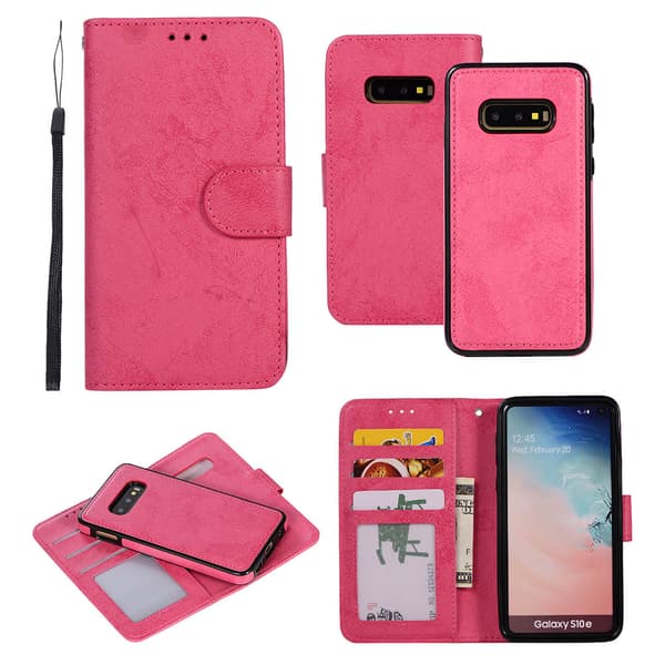 Samsung Galaxy S10e - Plånboksfodral (LEMAN) Marinblå