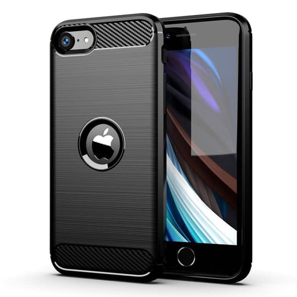 iPhone SE (2020/2022) Armor Carbon Støtsikkert TPU-deksel - Flere farger Rød
