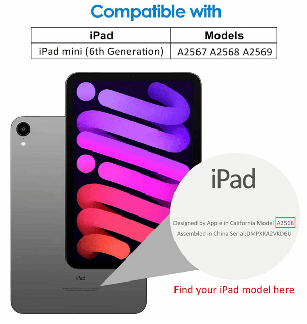 iPad mini 6 cover - Pink iPad cover mini gen6 2021