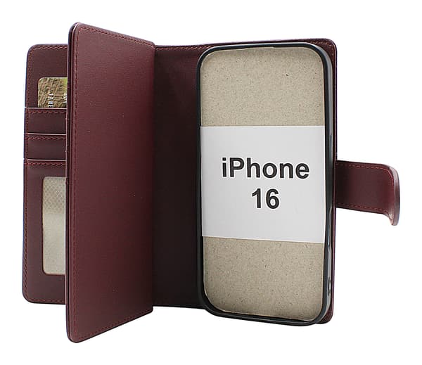 Skimblocker iPhone 16 XL Magnetisk Pung Etui (Sort)