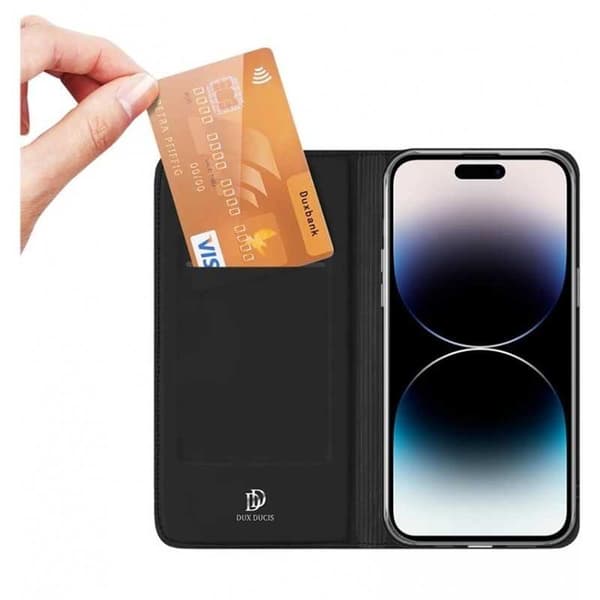 iPhone 16 Pro Max Dux Ducis Flip Case Skin Pro med kortplads