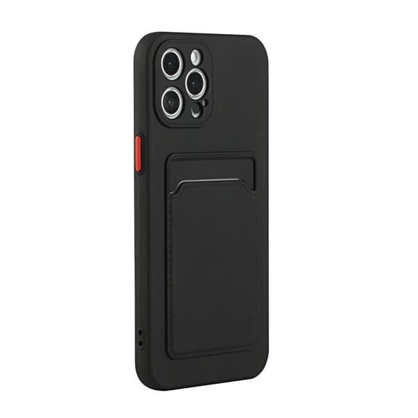 iPhone 13 Pro -kotelo korttipaikalla, musta