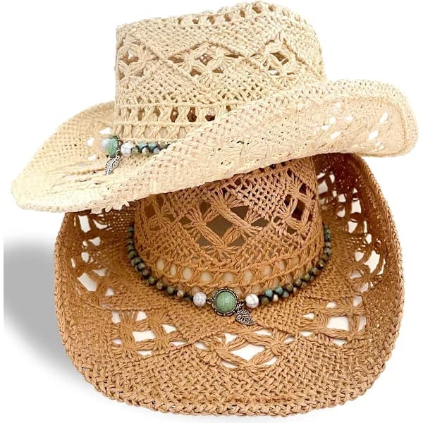 Hattebånd, cowboyhatt, håndlaget utskiftbart hattebelte for menn Panama-hatt Fedora