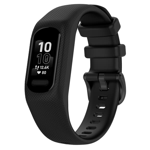 Silikonerem til Garmin Vivosmart 5 - Sort, størrelse M