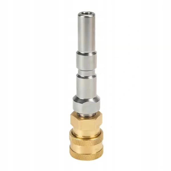 Adapter til Nilfisk – Lynkobling 1/4\" | Rustfrit stål & messing | Kompatibel med Nilfisk C110, C120