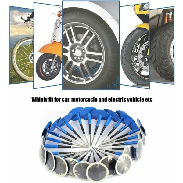 Champignon de réparation de crevaison de pneu Tubeless universel pour moto de voiture 36 4mm 24 bitar