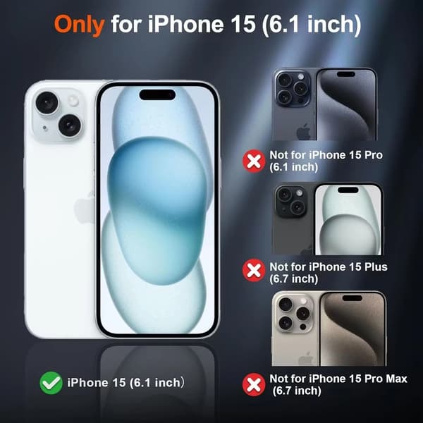 iPhone 15 musta MagSafe-suojakotelo