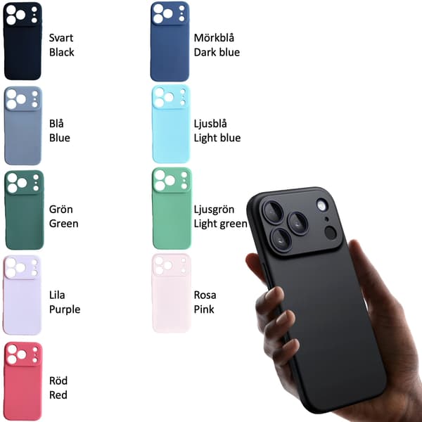 Silikon TPU-telefondeksel til iPhone 17 Pro Max - Rosa
