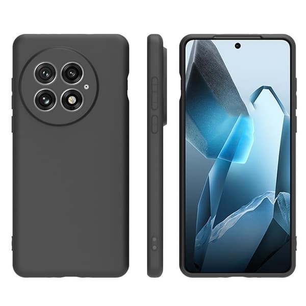 OnePlus 13 Mat Sort Ultratyndt TPU Cover - Sort Sort