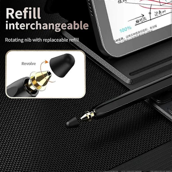 Til Galaxy Z Fold7 5G Kapacitiv Pen Bluetooth-kompatibel Digital Præcisionsinput Skrivepen Sort