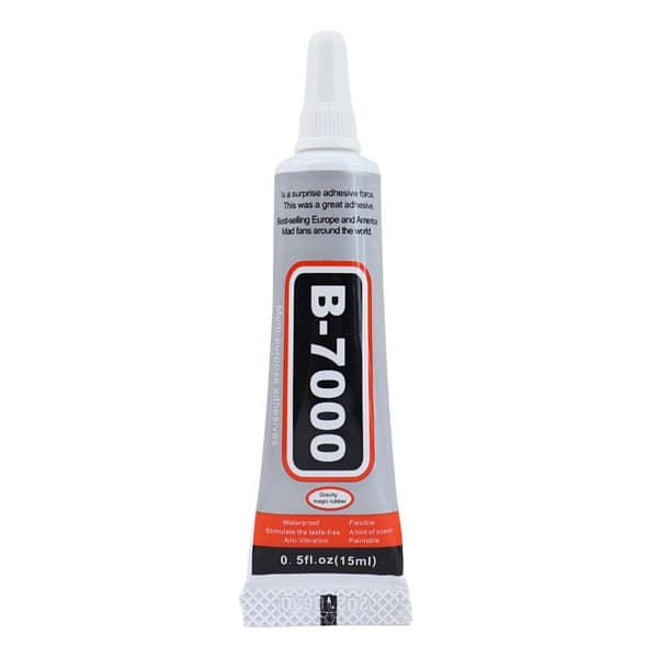 B - 7000 Lim Multifunktionel glas sten træ LCD 15ml 2 Stykker Gennemsigtig