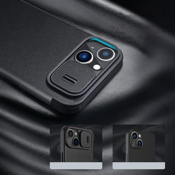 Nillkin iPhone 14 Plus Pung Etui Qin Cloth Pro - Blå Blå