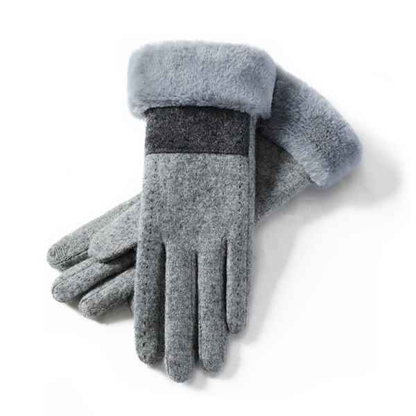 Vintervarma thermal med pekskärm med vindtäta fleecehandskar Skidåkning utomhuspresent för kvinnor