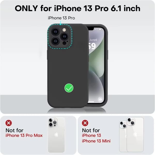 iPhone 13 Pro mattamusta puhelinkotelo - lisäsuojaa kameralle
