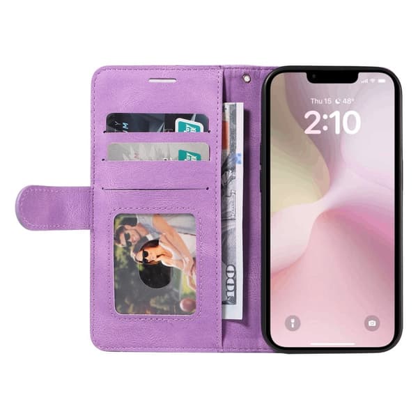 KT-lompakkokotelo iPhone 17e / 16e - violetti violetti