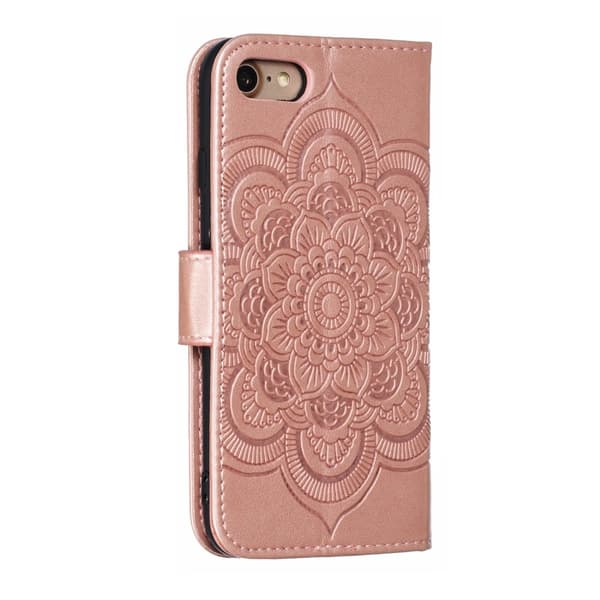 iPhone 7/8/SE (2020/2022) - Mandala Lommebokdeksel - Rosegull