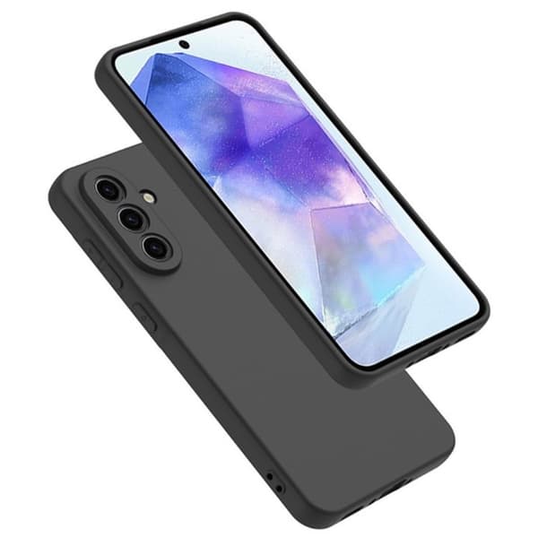 Samsung A56 5G Mat Sort Ultratyndt TPU Cover - Sort Sort