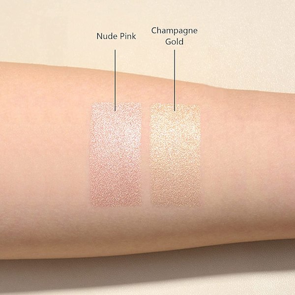 Shimmer Glitter Highlight Contouring Palett Naturlig Nude Blank Contour Highlight Makeup Illuminator Highlighter Concealer Palett med borste