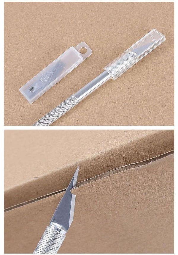 Monitoimiveitsi/kirurginveitsi - 5 terää - Setti - DIY hopea