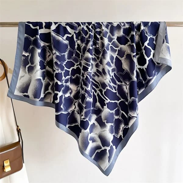 Strandsjal 90x90cm Sidenscarf 4 4