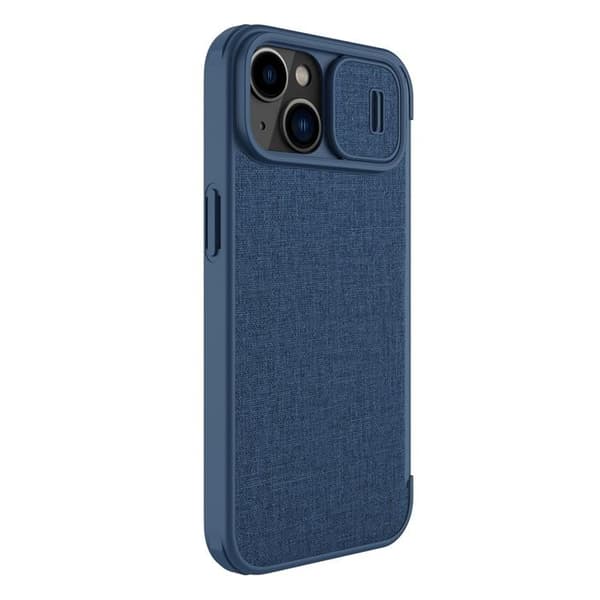 Nillkin iPhone 14 Plus Pung Etui Qin Cloth Pro - Blå Blå