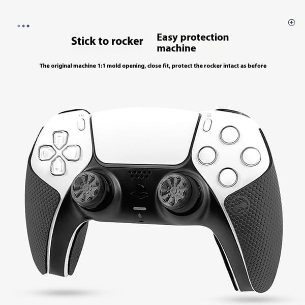 2 stk. tommelfingergreb til Sony PlayStation 5 / 4 thumbstick-forlænger - Sort Sort