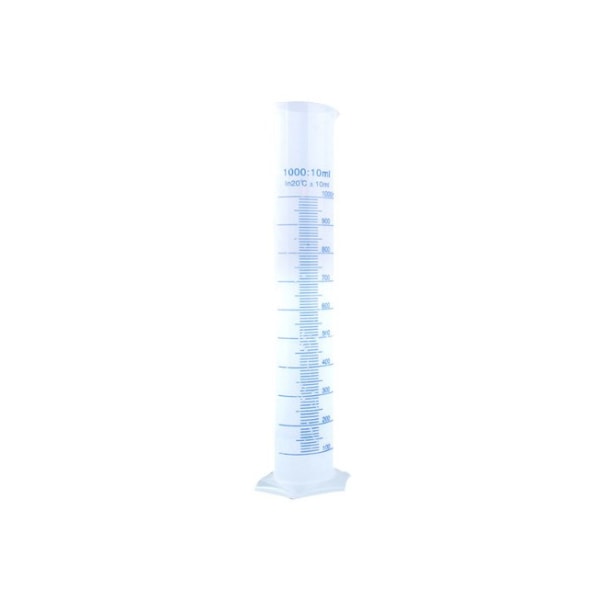 1000 ml genomskinlig plastmätcylinder för laboratorietillbehör Laboratorieverktyg Graderad mätning