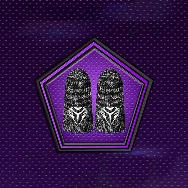 Gaming Fingerermer Anti-svette Pustende Gaminghansker for Telefonspill Pubg Lilla