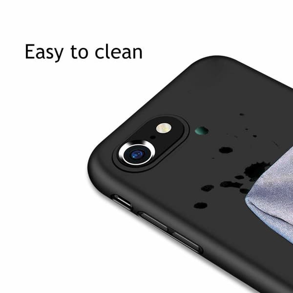 iPhone 7/8/SE Silikonskyddsfodral (Svart)