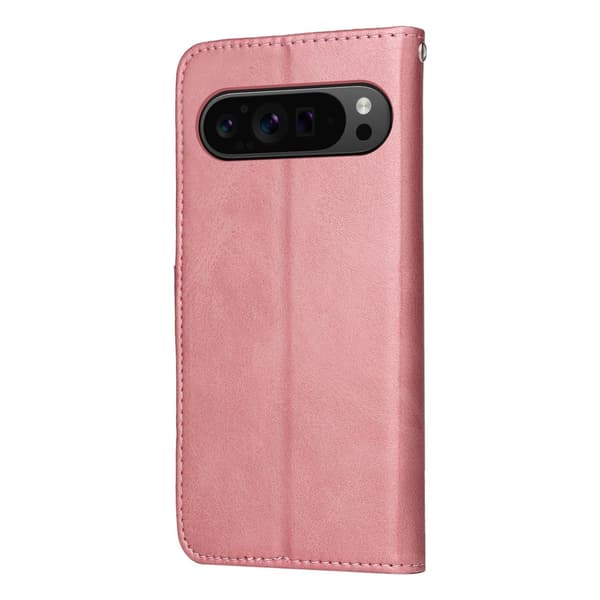 Google Pixel 10 Pro XL PU læderpung etui - Flere farver Pink
