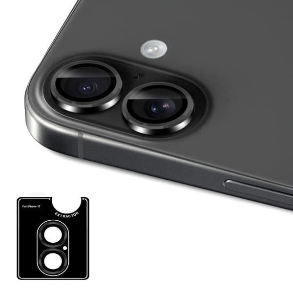 iPhone 17 Linsskydd Härdat Glas Kameraskydd