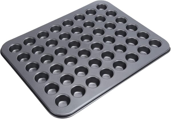 48-koppers cupcake bageform, non-stick belægning, 48-koppers mini muffinform, rund cupcake bageform, ovnbageform, bageredskaber, køkkentilbehør