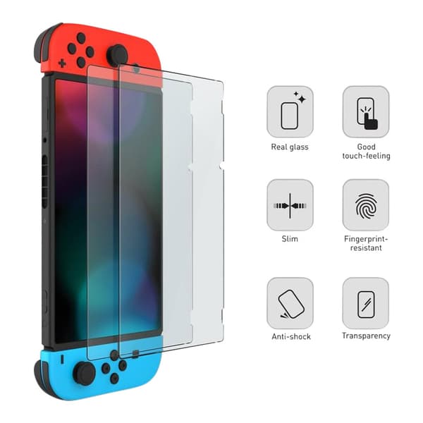 Nintendo Switch Skärmskydd: Repfritt & Fräscht Spel Transparent