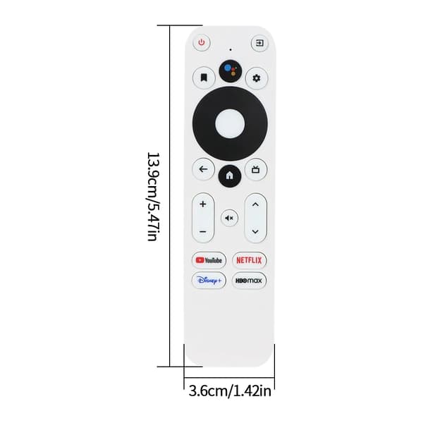 En stemmefjernkontrollerstatning for MECOOL KM2 PLUS ONN Android 4K Ultra HD TV-boks, kompatibel med Bluetooth-stemmefjernkontroll