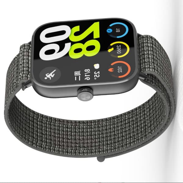 Redmi Watch 5/4 med vævet nylonrem i grå