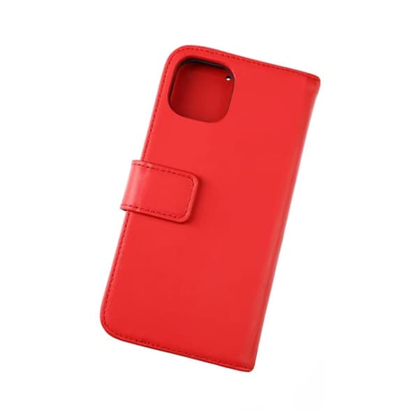iPhone 11 Lompakkokotelo Nahka Rvelon - Punainen Punainen