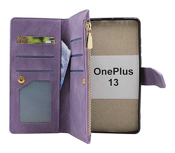 XL OnePlus 13 Deluxe Pung Telefonetui (Sort)
