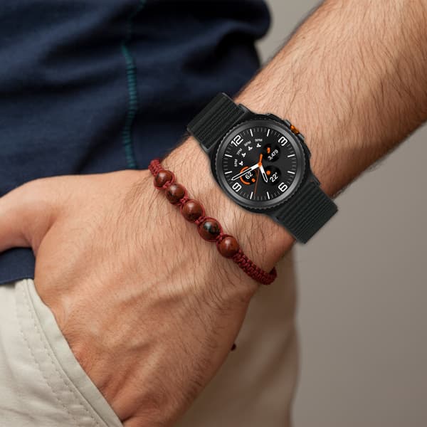 Komfortabel vævet rem til Samsung Galaxy Watch8/Classic Sort Sort
