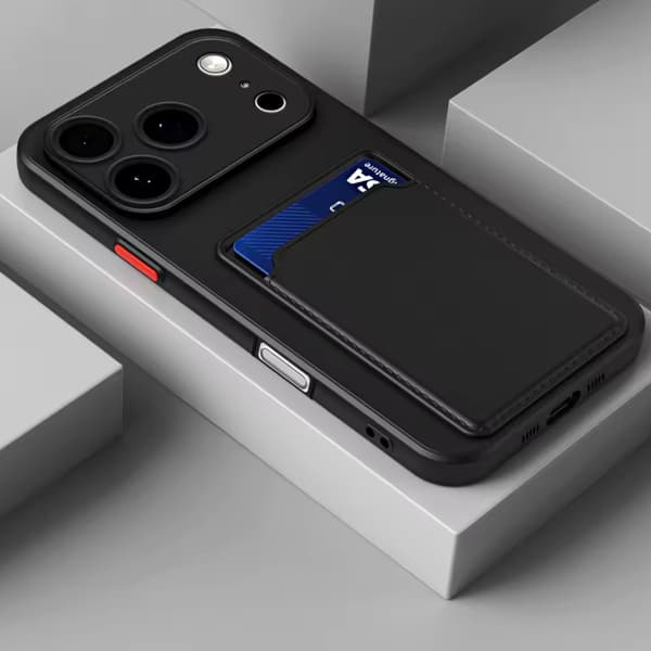 Iphone 17 Pro Max -kotelo matkapuhelinkotelo korttipaikka musta MUSTA