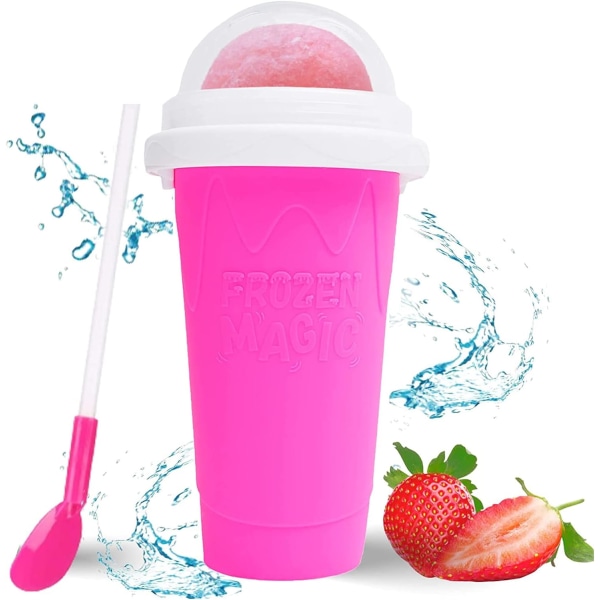 Slushie Cup Slushy Maker Eis Cup Silica Cup Pinch Cup Sommer Cooler Smoothies Cup Double Layer Squeeze Cup Slush Maker Cup Smoothie Cup